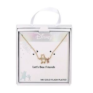 🆕 Disney's Winnie the Pooh Piglet
14K Gold Flash Plated Cubic Zirconia Necklace